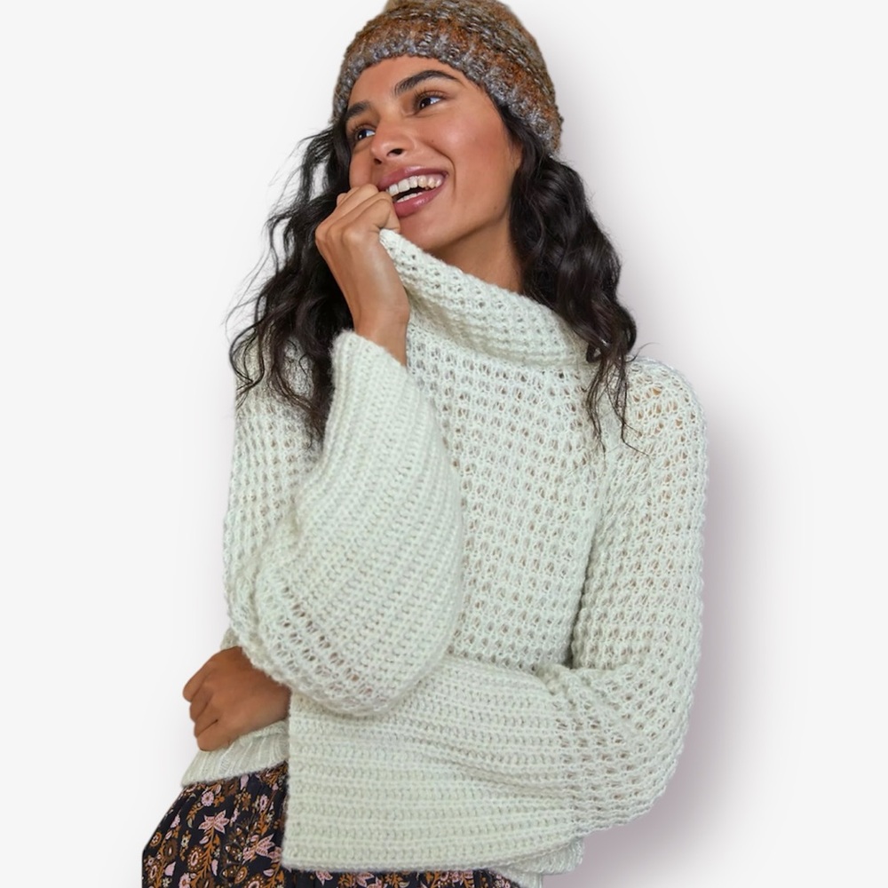Anthropologie Maeve Dionne Oversized Open Knit Sweater Size XL